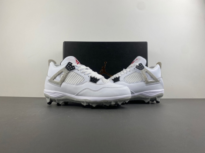 Jordan 4 Retro TD Cleat White Cement - HQ0207-106