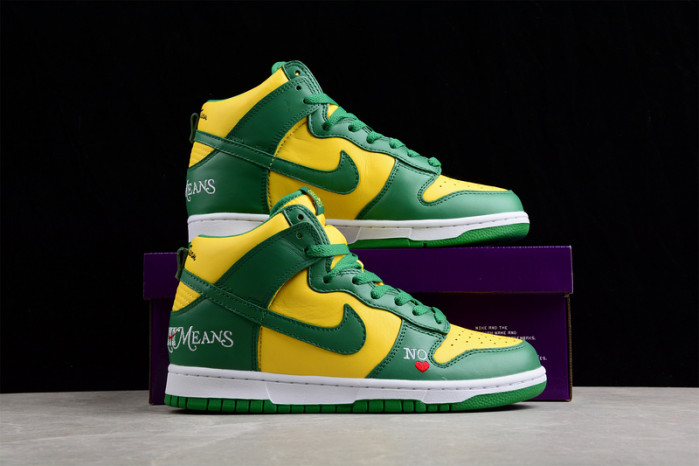nike sb dunk high by any means brazil dn3741-700