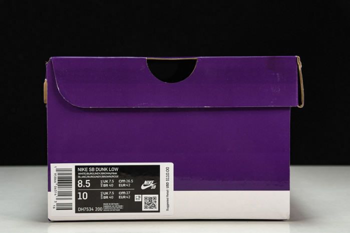 nike sb dunk low pro paisley brown - dh7534-200