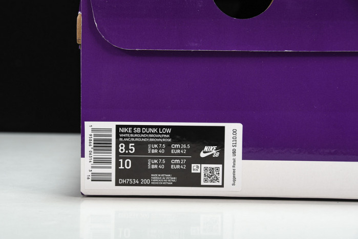 nike sb dunk low pro paisley brown - dh7534-200