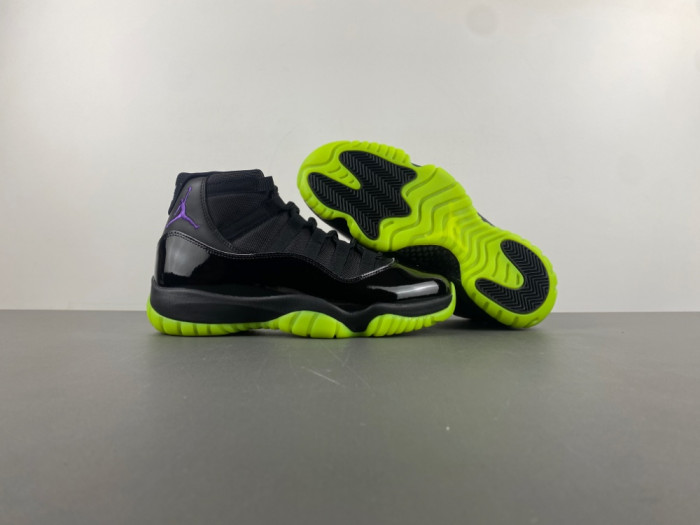 Air Jordan 11 GS Black/Barely Volt IB1378-001