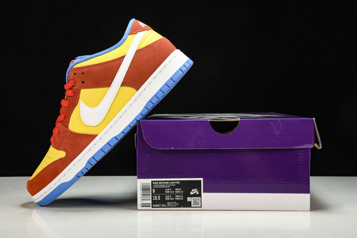nike sb dunk low pro bart simpson - bq6817-602