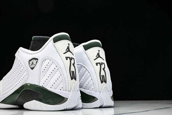 Jordan 14 Retro White Forest Green - 311832-131