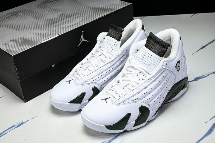Jordan 14 Retro White Forest Green - 311832-131