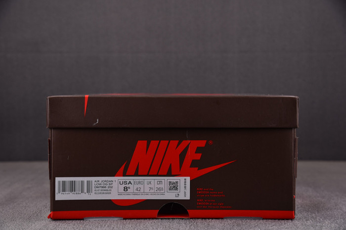travis scott x air jordan 1 low og velvet brown dm7866-205