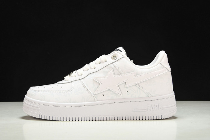 a bathing ape bape sta low with paint copshoe bp-055