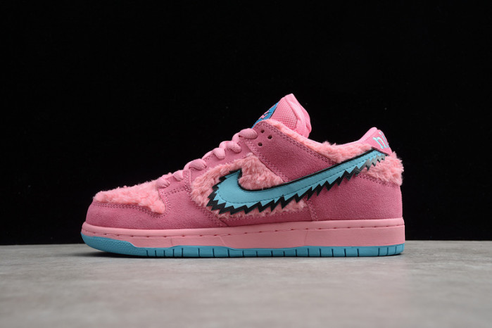 grateful dead x nike sb dunk low "pink bear"-cj5378-600
