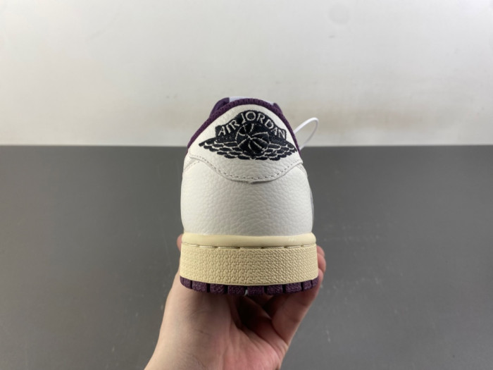 Travis Scott x Air Jordan 1 Low "Reverse Purple" DZ4137-706