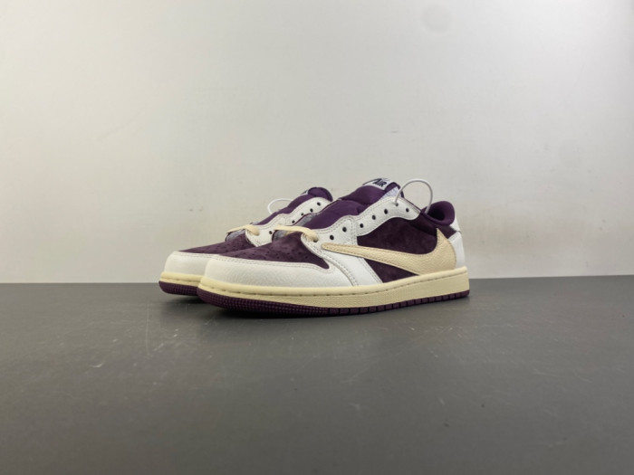 Travis Scott x Air Jordan 1 Low "Reverse Purple" DZ4137-706