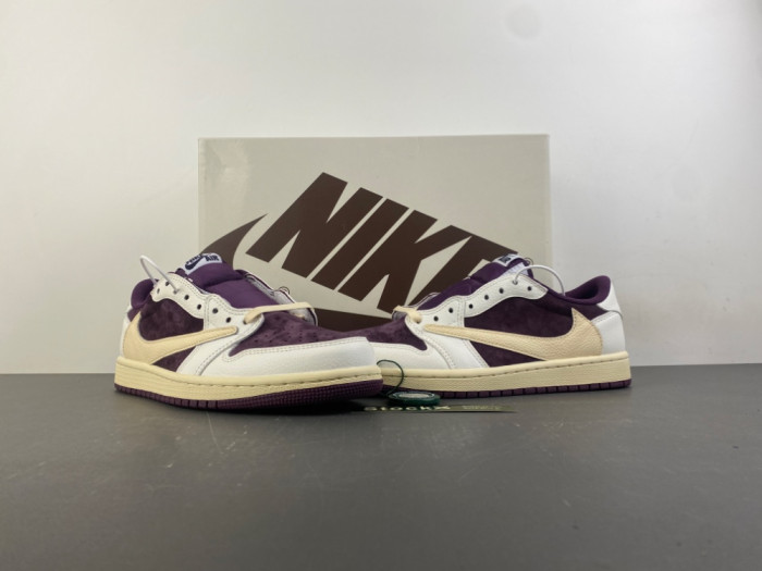 Travis Scott x Air Jordan 1 Low "Reverse Purple" DZ4137-706