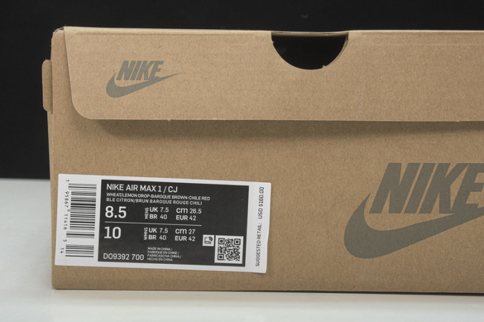 travis scott nike air max 1 wheat do9392-700