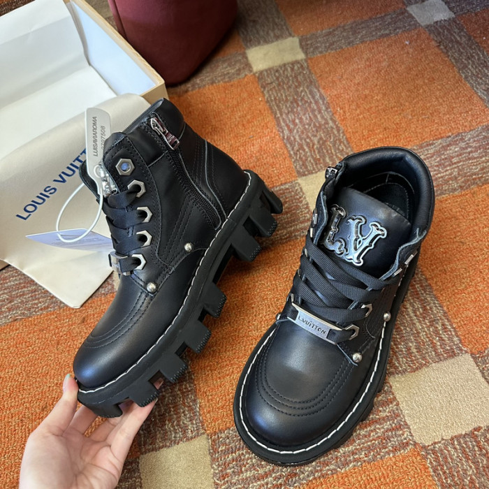 LVT BOOT COPSHOE L&V-388 LEATHER WHITE STITCHING