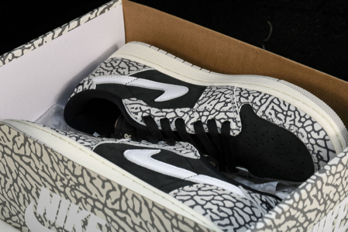 jordan 1 retro low og black cement - cz0790-001