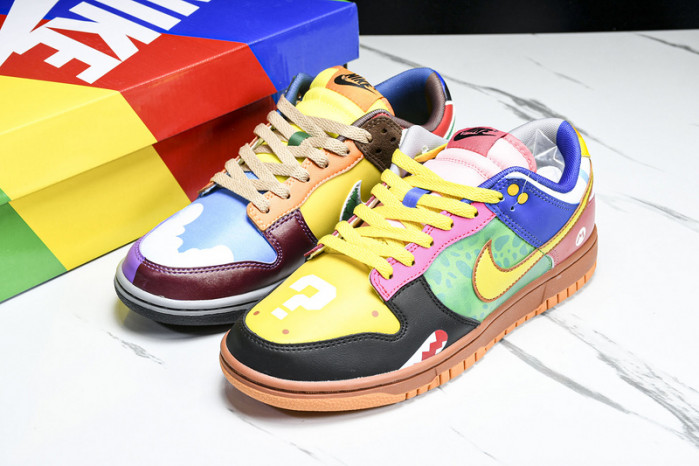 nike dunk low mario kart cusT0m dh0952-102