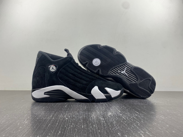 jordan 14 retro black white men