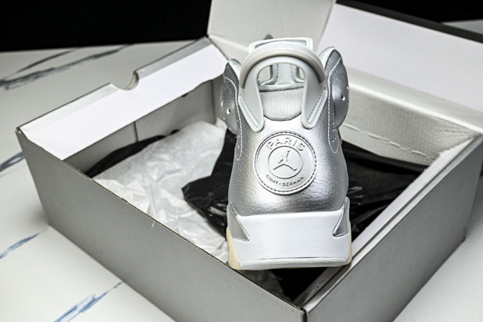 Jordan 6 Retro PSG Paris Saint-Germain Silver -IQ5135-001