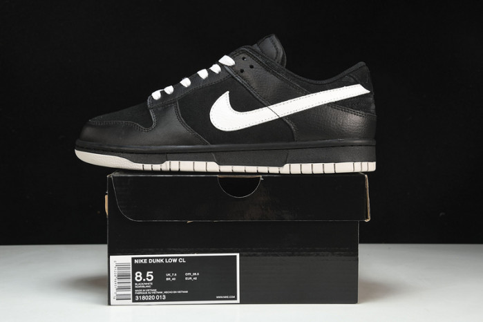 nike dunk low black electrolime white - 318020-031