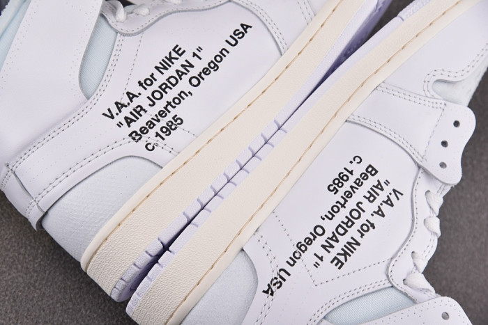 0F Virgil Abloh Archive VAA Air Jordan 1 "Alaska" AA3834-100