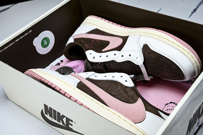 Travis Scott x Air Jordan 1 Low OG Dark Pony Pink OxF0rd DZ4137-206