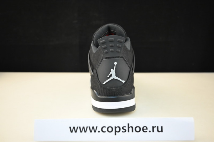 air jordan 4 black canvas dh7138-006