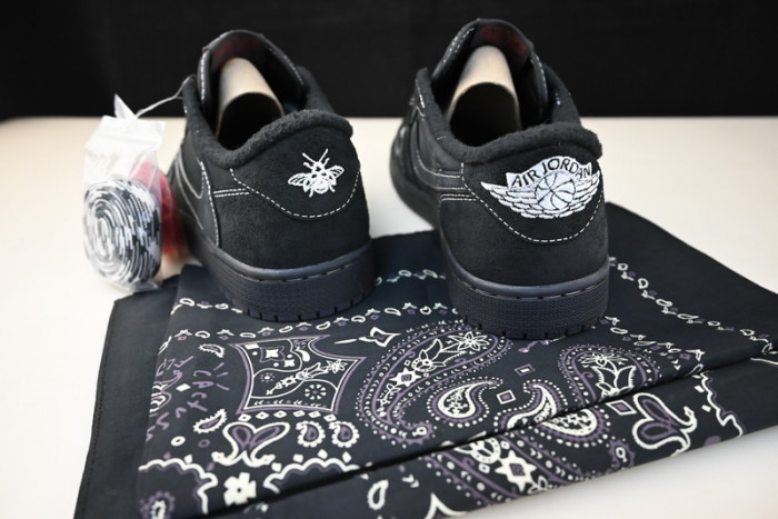 travis scott x air jordan 1 low og black/phantom dm7866-001