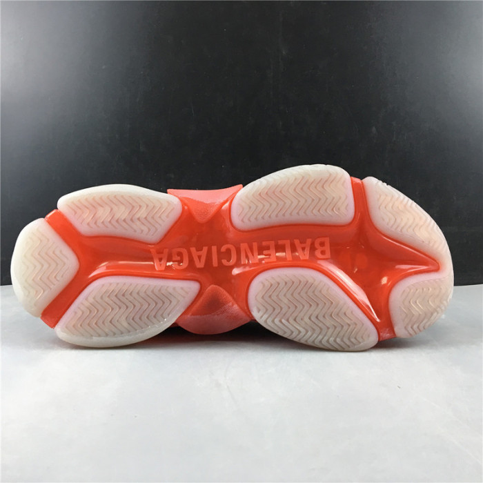 bl triple s trainers clear sole red grey 541624 w09oh 1010