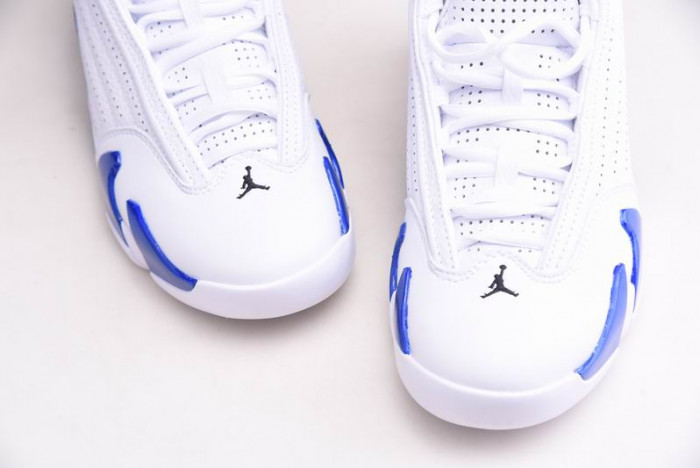 jordan 14 retro white hyper royal - 487471-104
