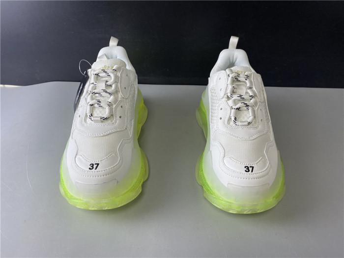 bl triple s trainers clear sole light green 545325 w09o1 9844