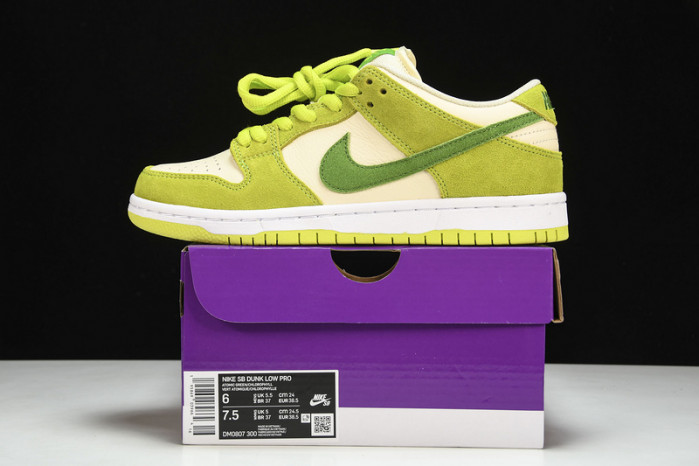nike sb dunk low green apple - dm0807-300