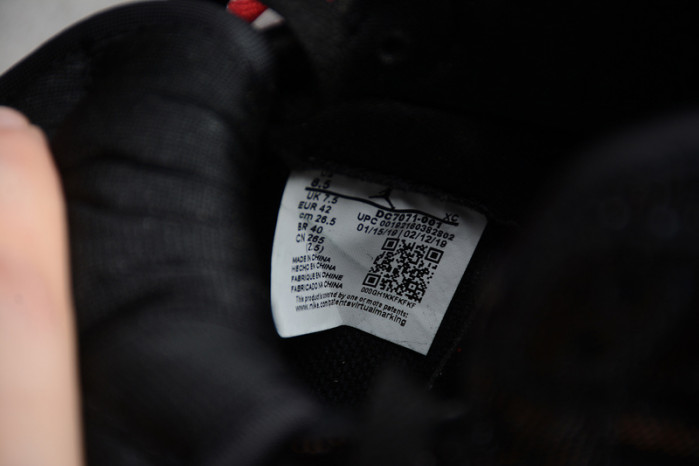 air jordan 1 retro high og black/gym red dc7071-001