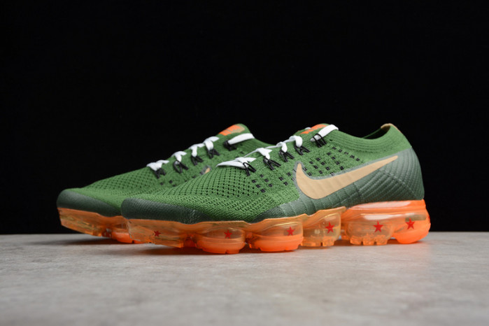 dragon ball super x nike air vapormax flyknit 2018 dark green/light brown mens aa3858-101