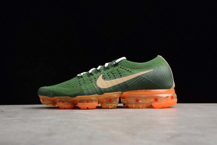 dragon ball super x nike air vapormax flyknit 2018 dark green/light brown mens aa3858-101