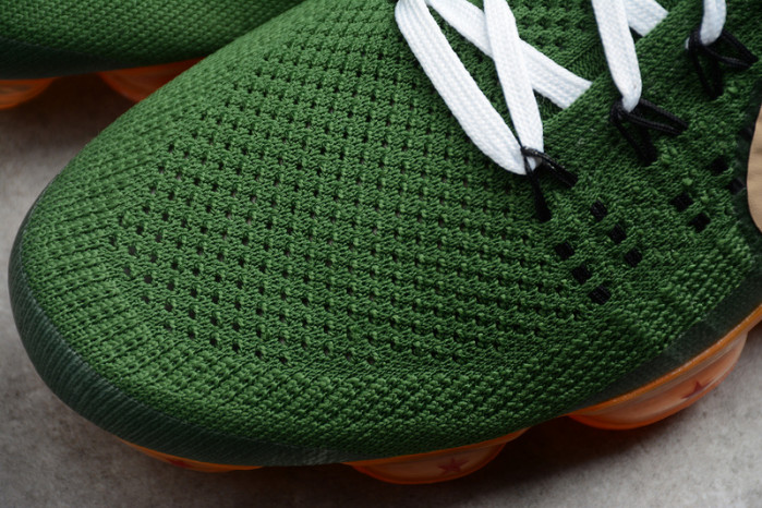 dragon ball super x nike air vapormax flyknit 2018 dark green/light brown mens aa3858-101