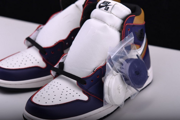 nike sb air jordan 1 lakers chicago cd6578-507